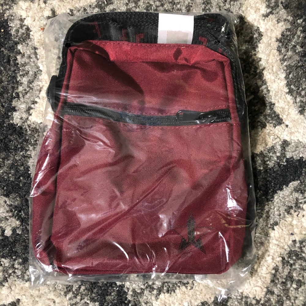 Jeffree Star Maroon Crossbody Bag